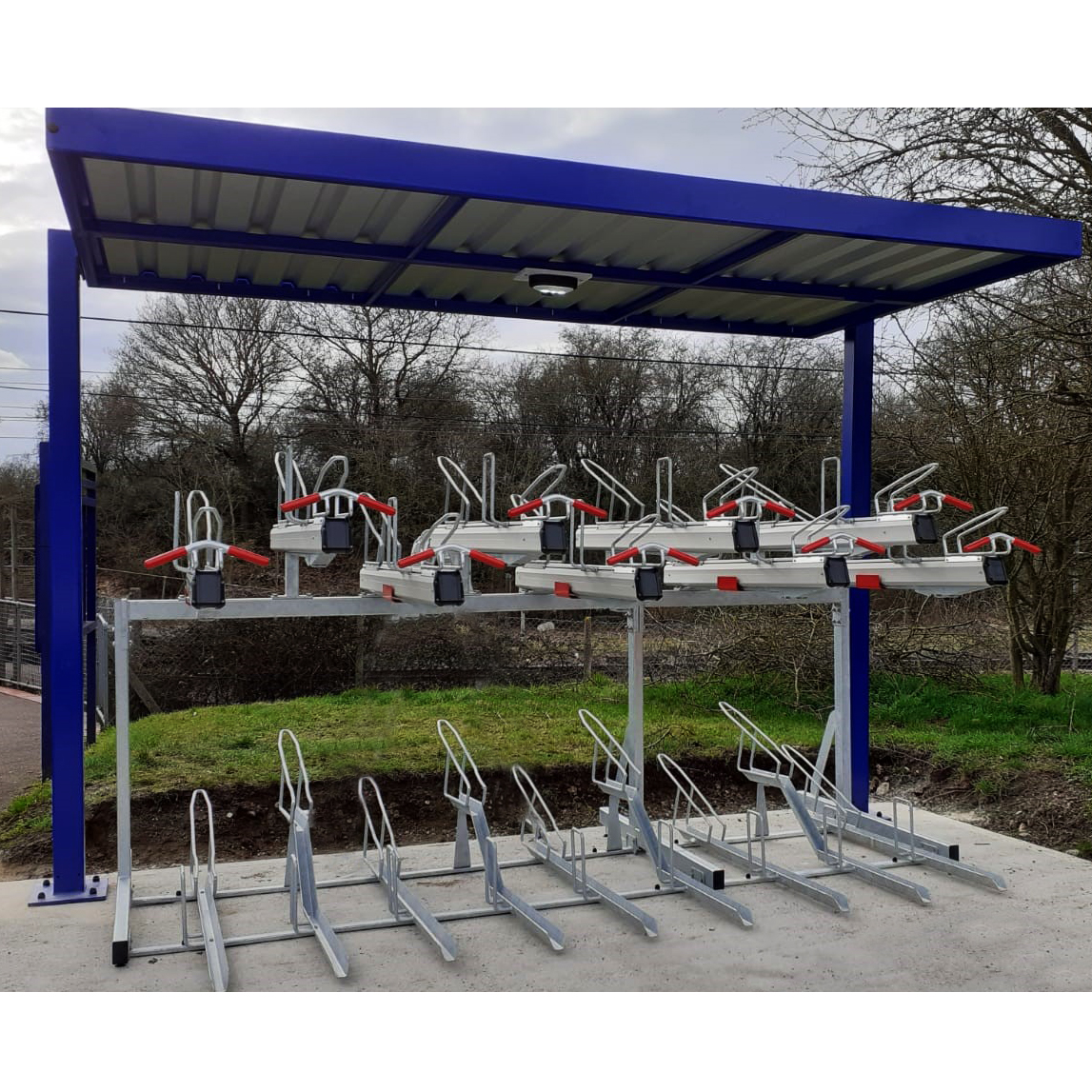 Falco shelters offer eco-friendly Solar LED Lighting